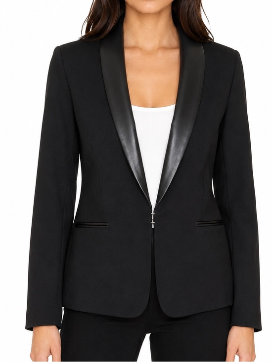 rag & bone Jackets & Blazers - Rag & Bone Lorimer Leather Lapel Tuxedo Blazer Black Size 10